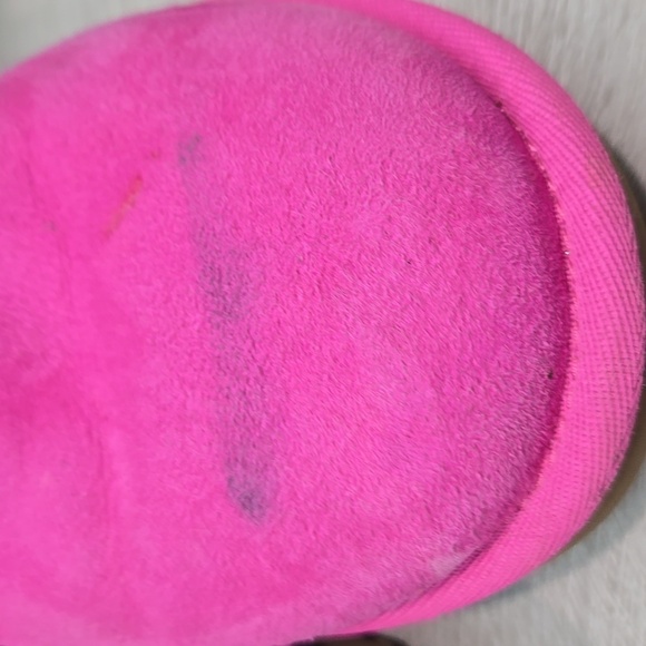 Ugg Australia Women Pink Mini Bailey Bow Short Shearling Lined Boots Shoes Sz 9 - Picture 5 of 14